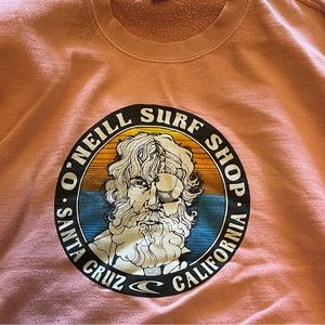 Coral pink O’Neil oversized crewneck